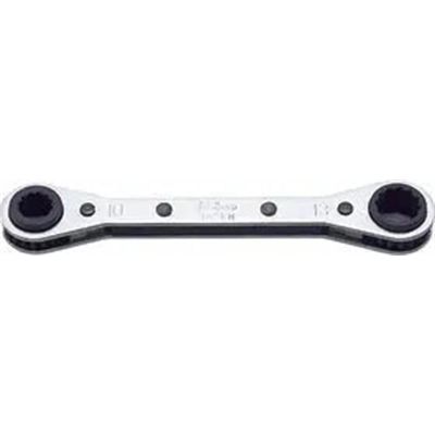 KKN102KM-BH-13-14X15-17 image(0) - Ko-ken USA 102KM.BH-13.14X15.17 Ratcheting Ring Wrench 13-14x15-17 mm 12 Point Length 200 mm Reversible 4 sizes