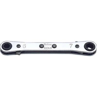 KKN102KM-7X8 image(0) - Ko-ken USA 102KM-7X8 Ratcheting Ring Wrench 7x8 mm 6 Point Length 108 mm Reversible