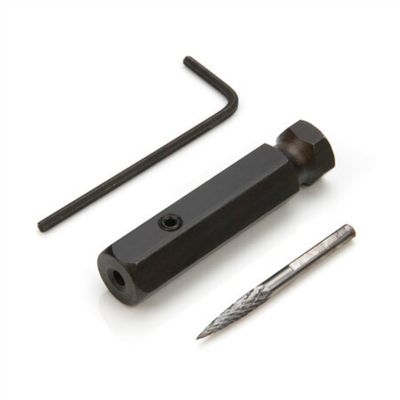 JSP18240A image(0) - J S Products (steelman) Tire Repair 1/8-Inch Carbide Double Cut Burr with Adapter