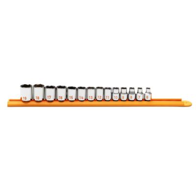 KDT80552H image(0) - GEARWRENCH 14 Piece 3/8" Drive 6 Point Metric Hi-Viz Socket Set
