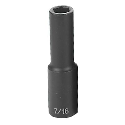 GRE2014D image(0) - Grey Pneumatic 1/2" Drive x 7/16" Deep Socket