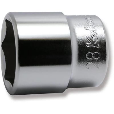 KKN4400M-28 image(0) - Ko-ken USA 4400M-28 1/2 Square Drive Socket 28 mm 6 Point Length 43 mm