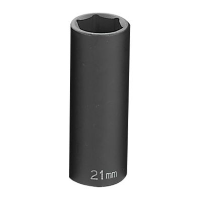 GRE2021MD image(0) - Grey Pneumatic 1/2" Drive x 21mm Deep Socket