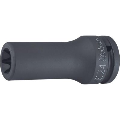 KKN16325-E28 image(0) - Ko-ken USA 16325-E28 3/4 Sq. Dr. Impact Deep TORX E28 Socket - Length 100mm