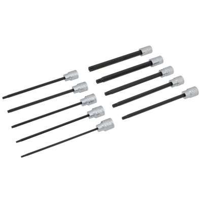 WLMW38752 image(0) - Wilmar Corp. / Performance Tool 10 Piece 3/8" Drive TR Star Bit Socket Set