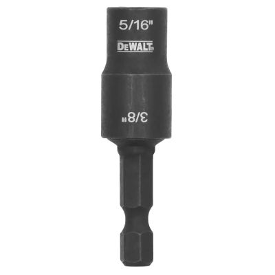 DWTDWADEND51638 image(0) - DEWALT 5/16" + 3/8" Double-Ended/Detachable Nut Driver