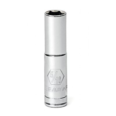 KDT80225 image(0) - GEARWRENCH 1/4 Inch Drive 12 Point Deep SAE Socket 11/32 Inch