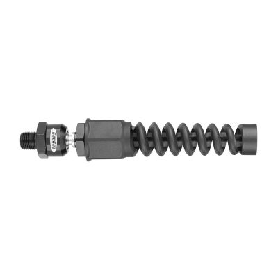 LEGRP900375BS image(0) - Legacy Manufacturing Flexzilla Pro Air Hose Reusable Fitting with Ball Swivel, 3/8" Barb, 1/4" MNPT