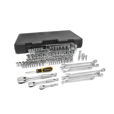 KDT89058 image(0) - GEARWRENCH 110 Piece 1/4 Inch, 3/8 Inch & 1/2 Inch Drive 6 & 12 Point Standard & Deep SAE/Metric Mechanics Tool Set