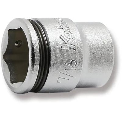 KKN2450AS-7-16 image(0) - Ko-ken USA Special 1/4 Sq. Dr. Short NUT GRIP&reg; Socket - 7/16