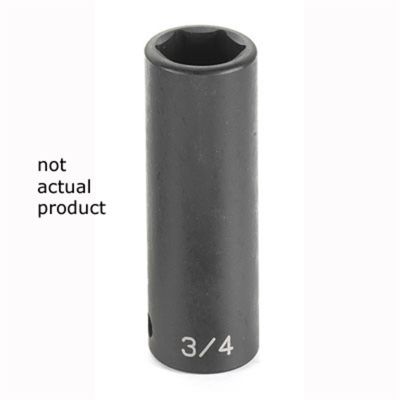 GRE2050D image(0) - Grey Pneumatic 1/2" Drive x 1-9/16" Deep Socket