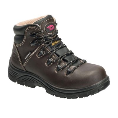 FSIA7130-9.5W image(0) - Avenger Framer Series - Women's High Top Work Boots - Composite Toe - IC|EH|SR|PR - Brown/Black - Size: 9.5W