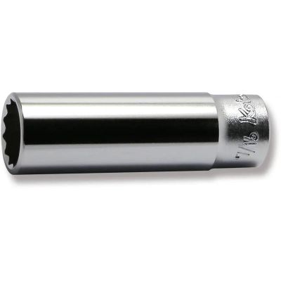 KKN2305A-7-16 image(0) - Ko-ken USA 2305A-7/16 1/4 Square Drive Socket 7/16 12 Point Length 50 mm