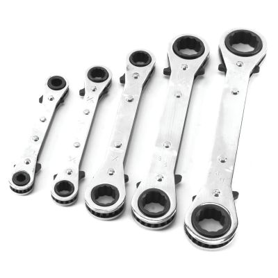 WLMW709 image(0) - Wilmar Corp. / Performance Tool 5 Piece SAE Ratcheting Wrench Set