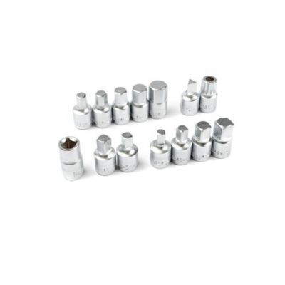 TIT51771 image(0) - TITAN 14 pc. 3/8 in. Drive Master Drain Plug Key Set