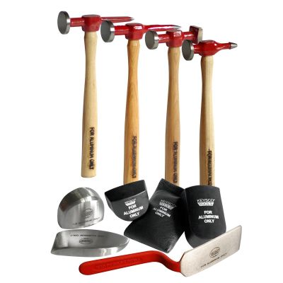 ALC55300 image(0) - ALC Keysco 10 pc. Hammer & Dolly Kit for Aluminum Repair Part #