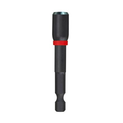 MLW49-66-4532 image(0) - Milwaukee Tool SHOCKWAVE Impact Duty 1/4" x 2-9/16" Magnetic Nut Driver
