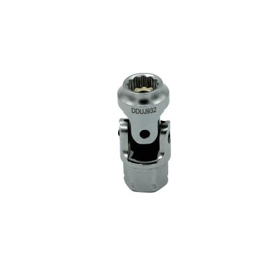 VIMDDSUJ4932 image(0) - VIM TOOLS 9/32 Inch 12-Pt Dual Drive Stubby UJ SAE Socket - 1/4 Inch X 11mm Drive