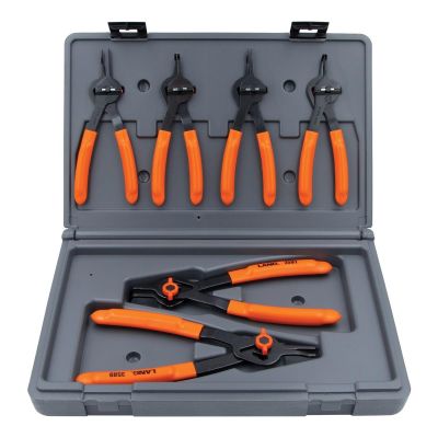 KAS3597 image(0) - Lang Tools (Kastar) 3597 - 6-Pc. Combination Internal/External Snap Ring Pliers Set