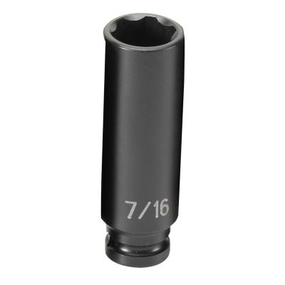 GRE914DS image(0) - Grey Pneumatic 1/4" Surface Drive x 7/16" Deep  Socket