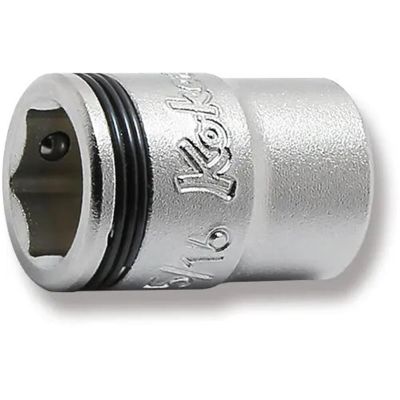 KKN2450AS-5-16 image(0) - Ko-ken USA Special 1/4 Sq. Dr. Short NUT GRIP&reg; Socket - 5/16