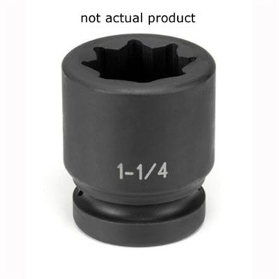 GRE4528S image(0) - Grey Pneumatic 1" Drive x 7/8" Standard - 8 Point Socket