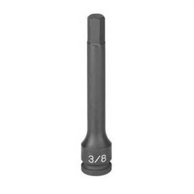 GRE19124M image(0) - Grey Pneumatic 3/8" Drive x 12mm Hex Driver 4" Length