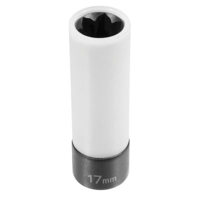 GRE2017MF image(0) - Grey Pneumatic 1/2" Drive x 17mm Mercedes Wheel Lug Socket
