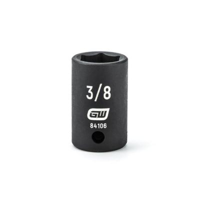 KDT84106 image(0) - GEARWRENCH 1/4 Inch Drive 6 Point Standard Impact SAE Socket 3/8 Inch