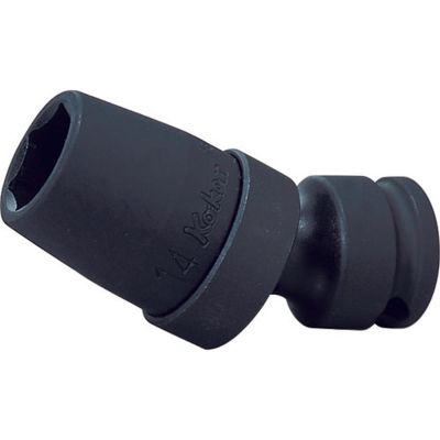 KKN13440A-3-8 image(0) - Ko-ken USA 13440A-3/8 3/8 Sq. Dr. Universal Socket 3/8 6 point Length 57mm