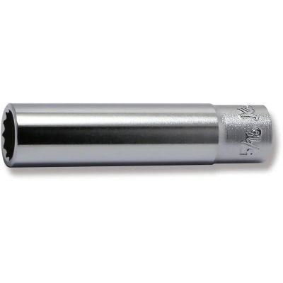 KKN2305A-5-16 image(0) - Ko-ken USA 2305A-5/16 1/4 Square Drive Socket 5/16 12 Point Length 50 mm