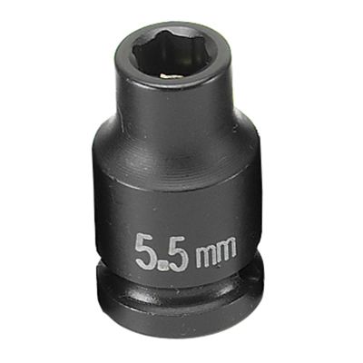 GRE955MG image(0) - Grey Pneumatic 1/4" Drive x 5.5mm Magnetic Standard Socket