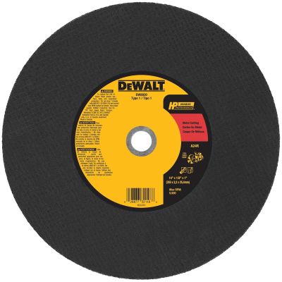 DWTDW8020 image(0) - DEWALT Metal Port Saw Cut-Off Wheel, 14-Inch X 1/8-Inch X 1-Inch