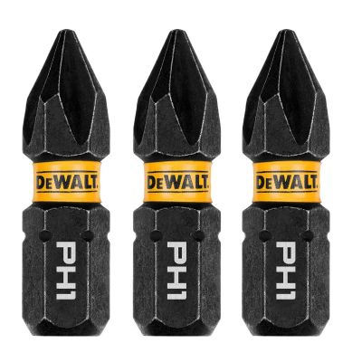 DWTDWAF1PH1IR3 image(0) - DEWALT 1In Phillips #1 Flextorq 3Pk