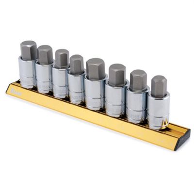 TIT16132 image(0) - Titan 8pc. SAE/Metric Large Hex Bit Socket Set