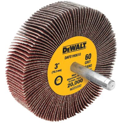 DWTDAFE1H0610 image(0) - DEWALT 3-Inch By 1-Inch By 1/4-Inch Hp 60G Flap Wheel