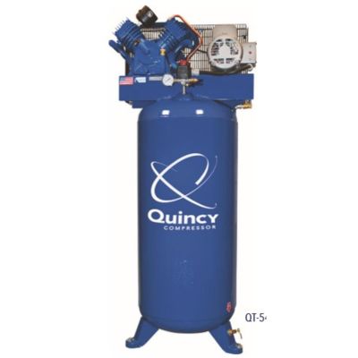 QAC2020039802 image(0) - Quincy Compressors 5 HP 80 Gallon Two-Stage Vertical 230V 1PH PRO Air Compressor - Model 451CS80VCB