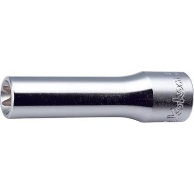 KKN4325-E12 image(0) - Ko-ken USA 4325-E12 1/2 Square Drive Deep TORX E12 Socket - Length 77 mm