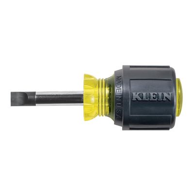 KLE600-1 image(0) - Klein Tools Screwdriver cushion-grip HD Rd-Shank Keystone 1/4"x1-1/2"