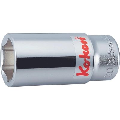 KKN6300A-25-32 image(0) - Ko-ken USA 6300A-25/32 3/4 Square Drive Socket 25/32 6 Point Length 90 mm