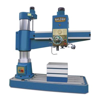 BLI1008486 image(0) - Baileigh RD-1600H - 5' Hydraulic Radial Drill, MT5 Spindle, Includes Quick and Tappinig Chuck 5-1/4HP, 220V 3 Phase