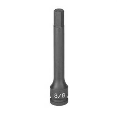GRE19104M image(0) - Grey Pneumatic 3/8" Drive x 10mm Hex Driver 4" Length