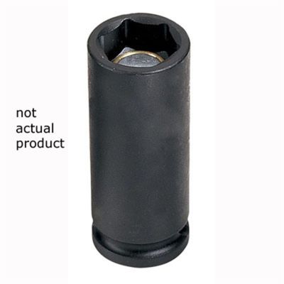 GRE1014DG image(0) - Grey Pneumatic 3/8" Drive x 7/16" Magnetic Deep Socket