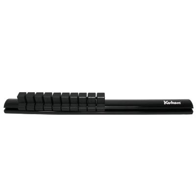 KKNRSAL300-1-2X10 image(0) - Ko-ken USA RSAL300-1/2X10 Magnetic Aluminum Rail 1/2 Plastic Clip x 10 pieces 300 mm