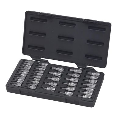KDT890040 image(0) - GEARWRENCH 39 Piece 1/4 Inch & 3/8 Inch Drive Pass-Thru Standard Hex/Slotted/Phillips/Torx Bit SAE/Metric Socket Set