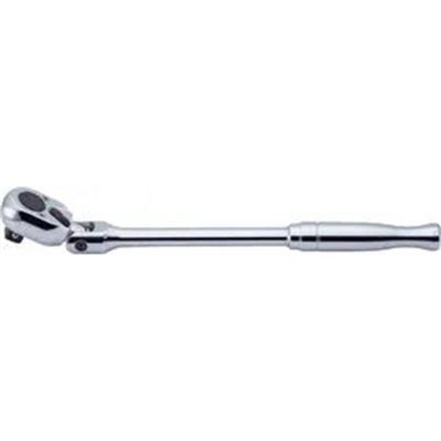 KKN4774PB image(0) - Ko-ken USA 4774PB 1/2 Square Drive Ratchet Handle 24 teeth Flexible Head Length 330 mm Push Button Polished Handle