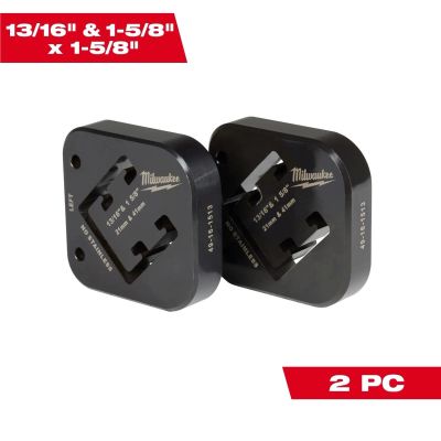 MLW49-16-1513 image(0) - Milwaukee Tool 13/16 Inch & 1-5/8 Inch x 1-5/8 Inch Combination Strut Shearing Dies