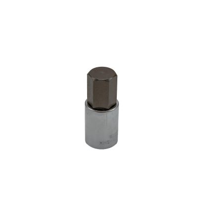 VIMHMS-21MM image(0) - VIM Tools 21 mm Hex Bit, Satin Chrome 1/2 Inch Square Drive Bit Holder