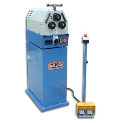 BLI1006849 image(0) - Baileigh R-M20-110 - 110V Ring and Angle Roll Bender, 2 Driven Rolls, Manual Top Roll, 1" Round Tube Capacity
