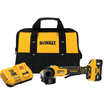 DWTDCG415W1 image(0) - DEWALT 20V MAX* XR Brushless Cordless 4-1/2 - 5 in. Switch Small Angle Grinder with Power Detect Tool Technology Kit